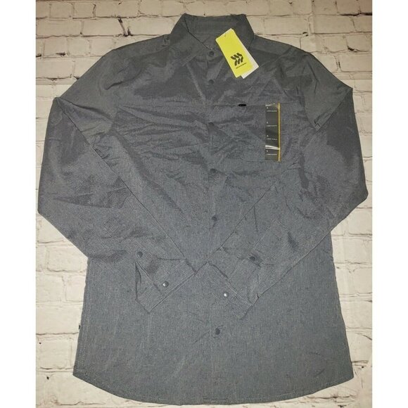 Nwt Mens Small All In Motion Blue Moisture Wicking Quick Dry Travel Shirt - Picture 1 of 4